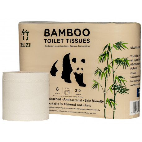Bambusowy papier toaletowy