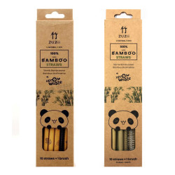 Bambusowe wielorazowe słomki do picia - DWA RODZAJE